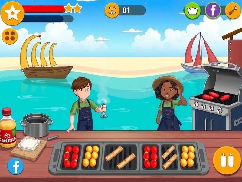 Oceanfront BBQ Bash gameplay screenshot